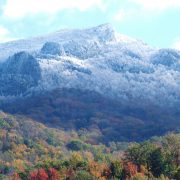 Even on otherwise temperate days, Grandfather can be frigid and frosty